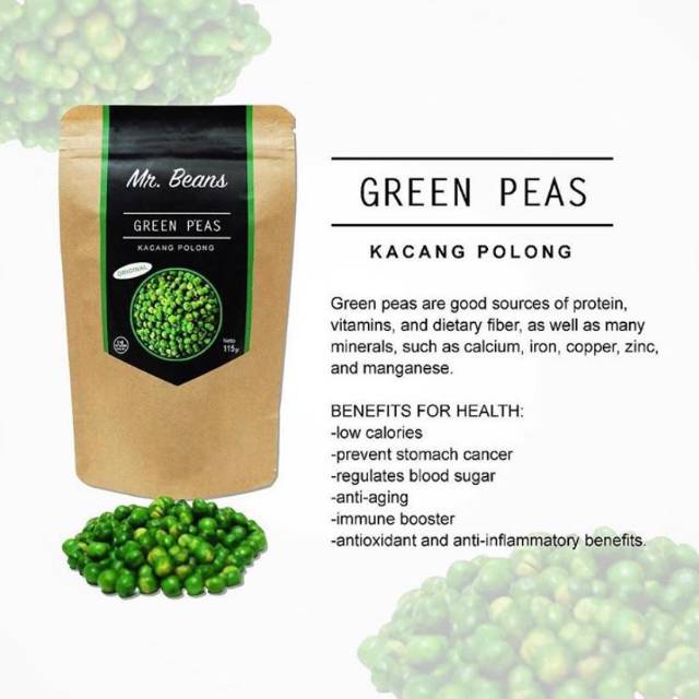 

Kacang Polong Hijau Green Peas Camilan Asin Gurih Oleh Oleh Snack Surabaya Sby Mr Beans Mayasi