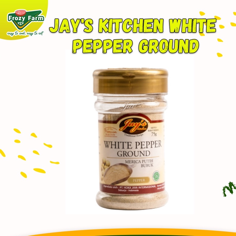 

Jay's White Pepper Ground 75 Gram