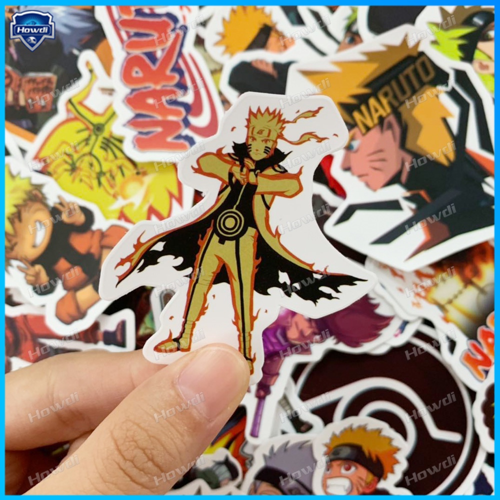 Stiker Motif Anime Naruto Tahan Air Untuk Helm Motor