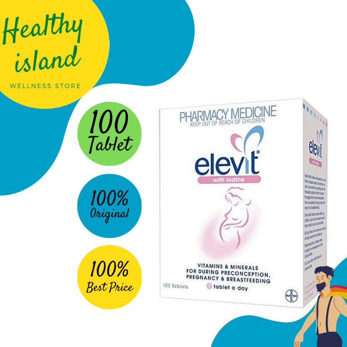 Elevit With Iodine - 100 Tablet