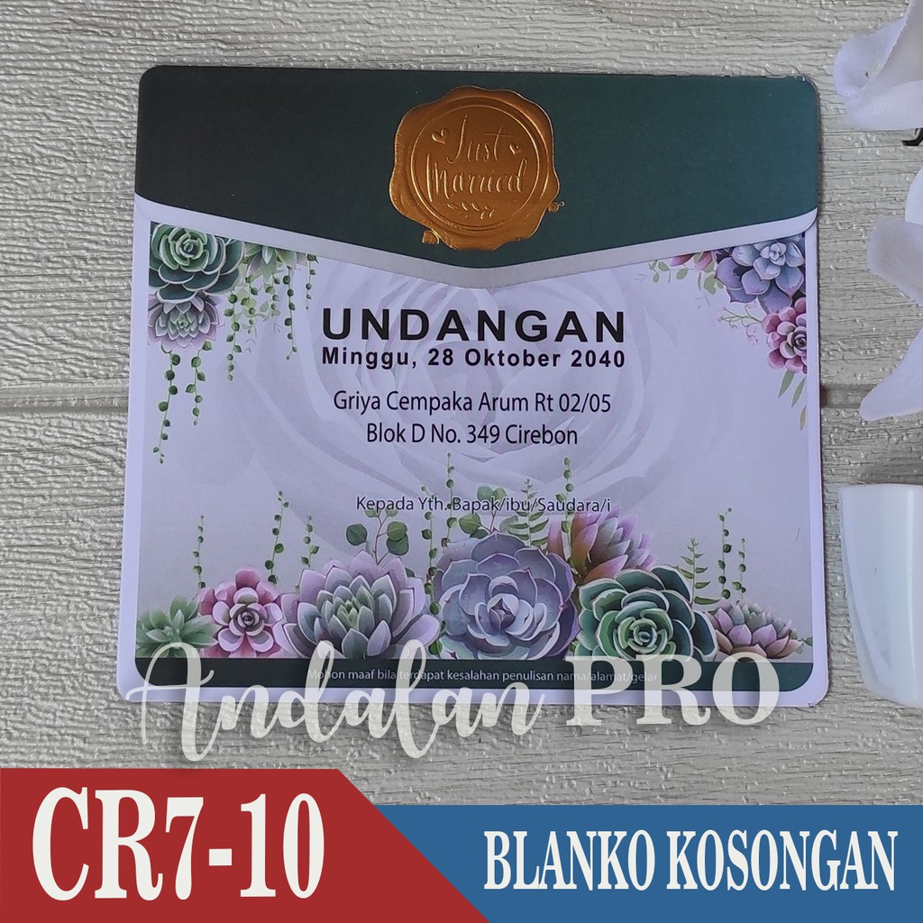 CR7 10, Blanko Kosong - Blanko  Undangan Kosongan Harga Distributor