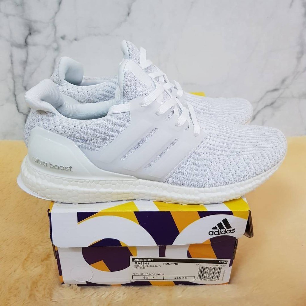 adidas ultra boost 3.0 triple white mens