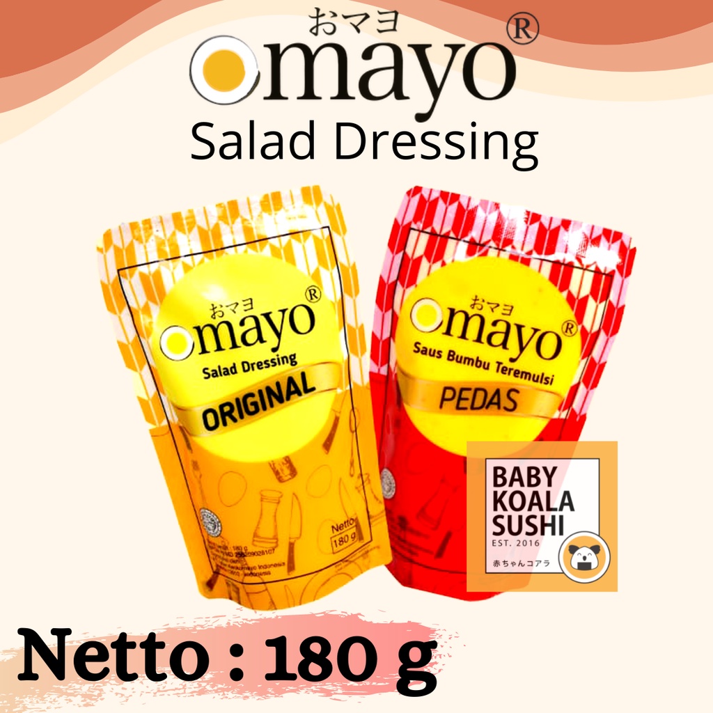 OMAYO Mayo Pedas 180 g Halal │ Mayonnaise Spicy | Original