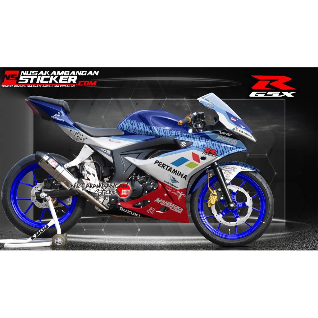 Stiker GSX R 150 Mandalika 01