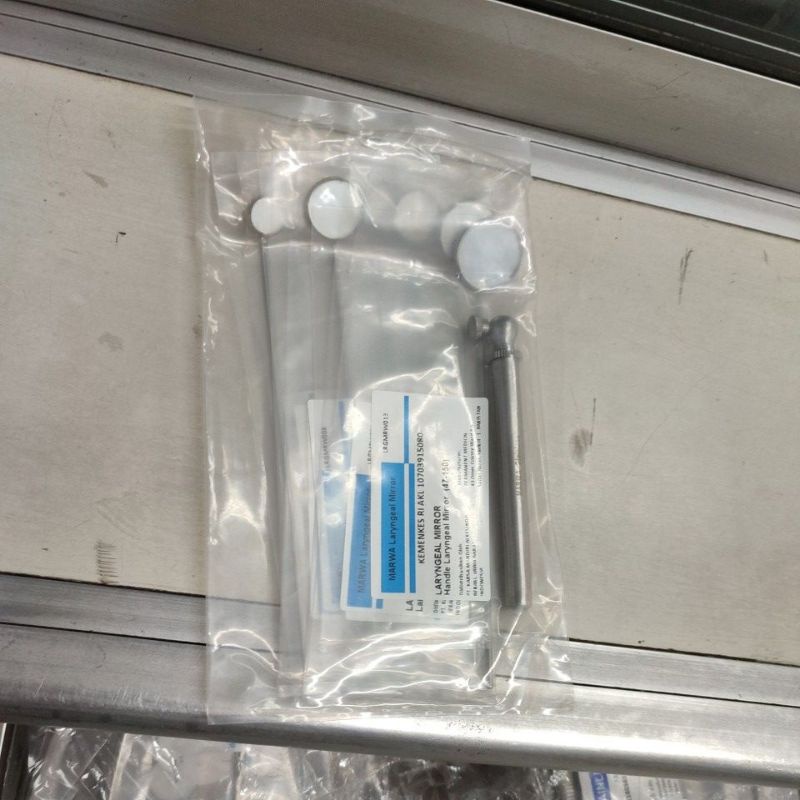 kaca laring / laryng + handle isi 7