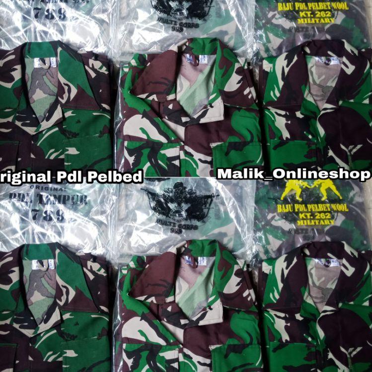 (rnfi -863) Original Baju PDL Tempur VELBED 789 dan velbet wool Anti Air New