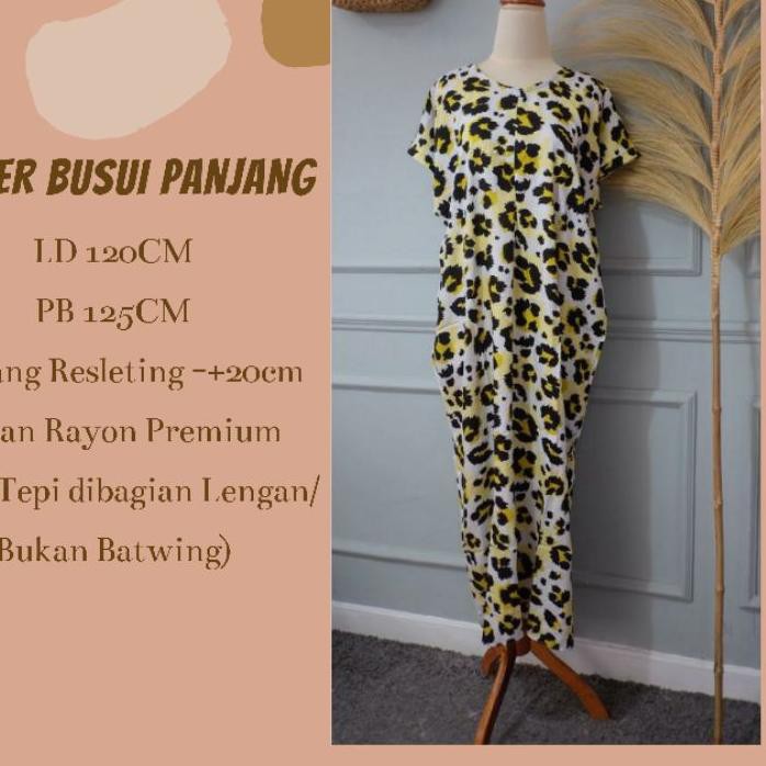 O9Y♚ Daster Busui Panjang 125cm Katun Rayon Premium-Part 2 Model Baru