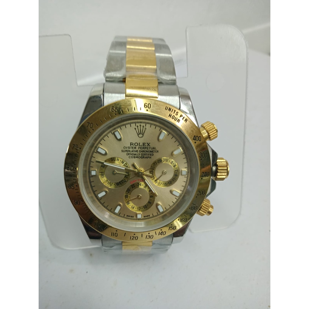 LIMITED EDITION - Jam Tangan Pria Rolex Daytona Otomatis/Automatic (JAM TANPA BATERAI) + Kotak