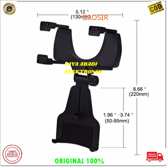 J225 HOLDER HANDPHONE JEPITAN PEGANGAN GANTUNGAN KACA SPION MOBIL JEPIT GPS MIROR MOUNT BREKET BRACKET PELINDUNG PENGAMAN HANDPHONE ANTI JATUH universal multi original perekat flexsible stand mount bracket Holder berfungsi sebagai tempat menaruh hp