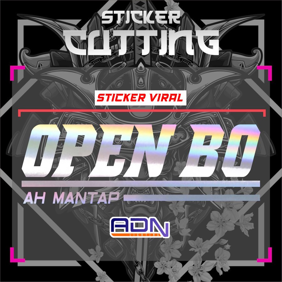 CUTTING STICKER | OPEN BO | UNTUK BODY MOTOR KACA MOBIL STICKER VIRAL