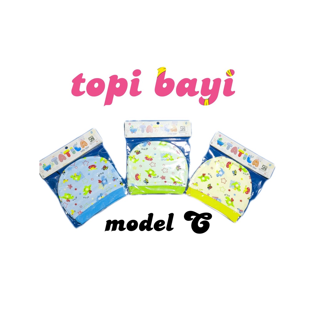 topi bayi 0 sd 12 bulan / ciput bayi