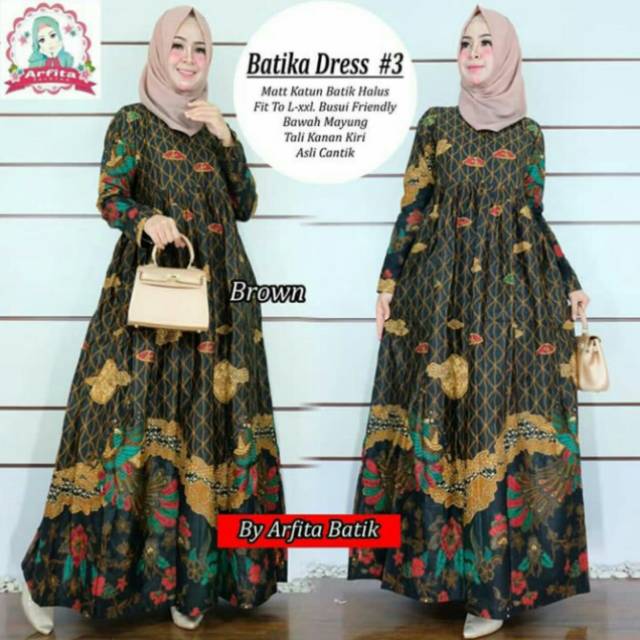 DRESS BATIK FASHION | BATIKA DRESS