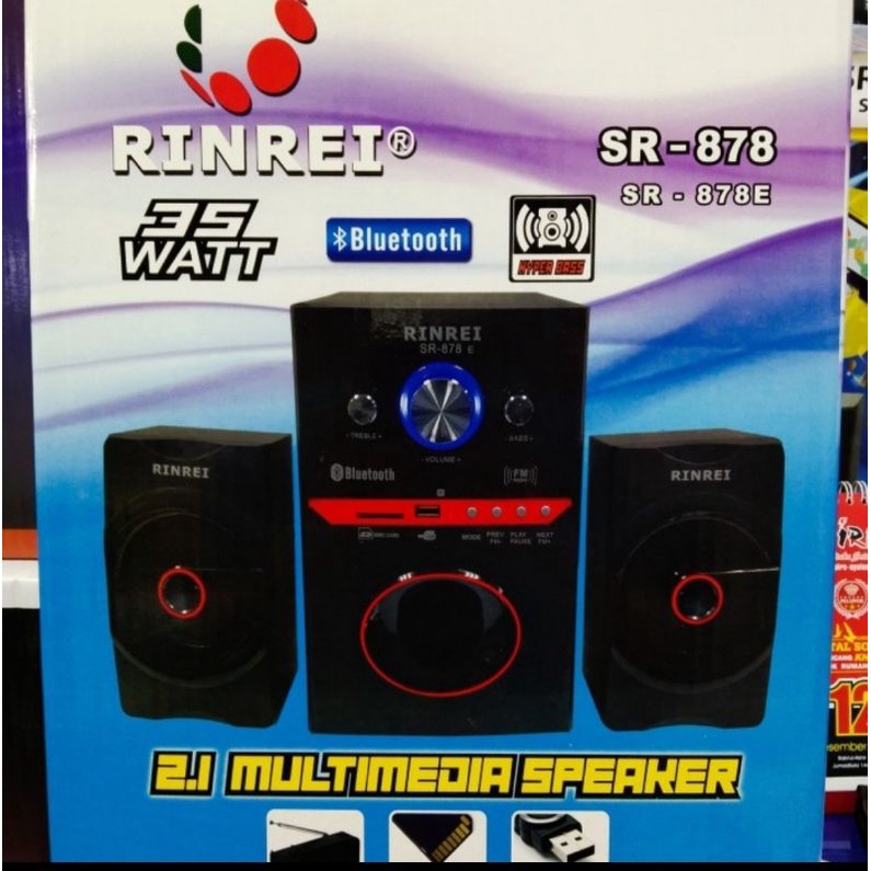 Speaker Rinrei SR-878E Speaker Bluetooth