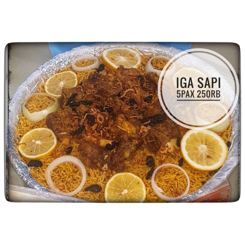 Nasi Kebuli Nampan Iga Sapi