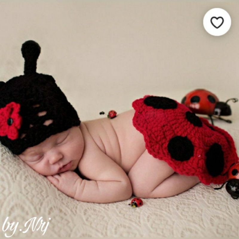 KOSTUM KARAKTER / BAJU RAJUT BAYI / RAJUTAN BAYI / KOSTUM BAYI / BABY PHOTOSHOOT / KOSTUM NEWBORN