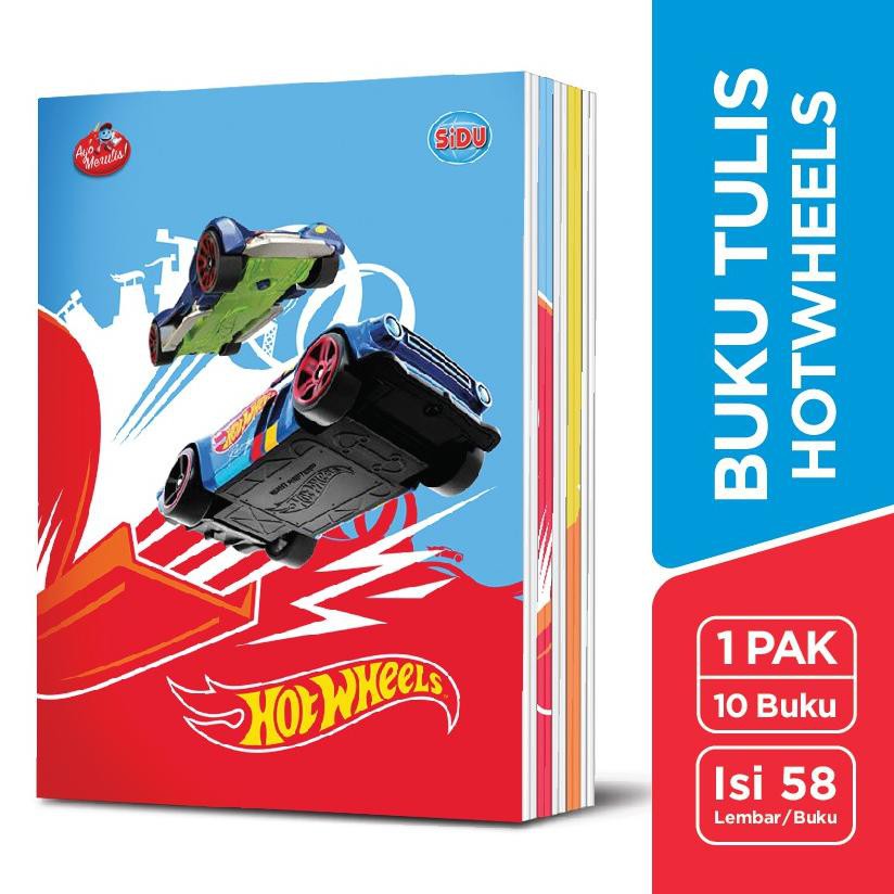 

pO6Code SiDU Buku Tulis Hotwheels 58 Lembar - 10 Buku(N9W7) (Kekinian)