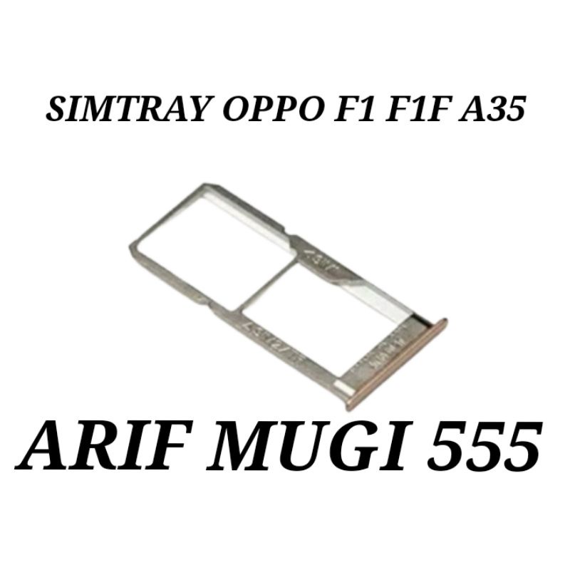 Simtray Simcard slot Sim lock dudukan kartu Oppo F1/A35 Original