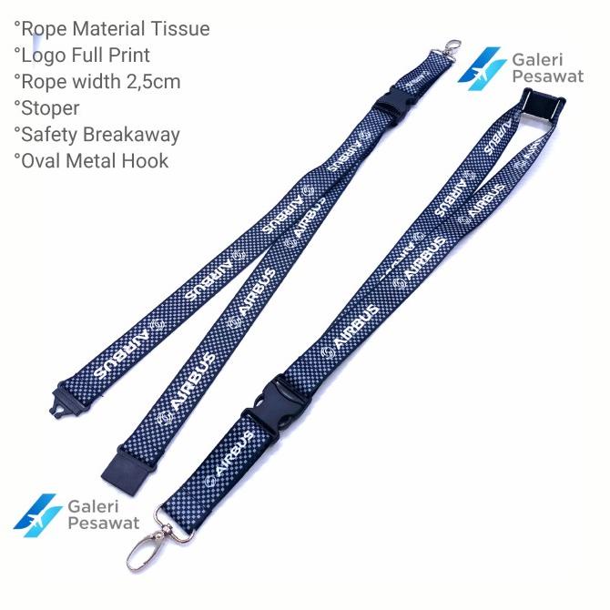 

Lanyard / Gantungan Tali Id Airbus Carbon Premium