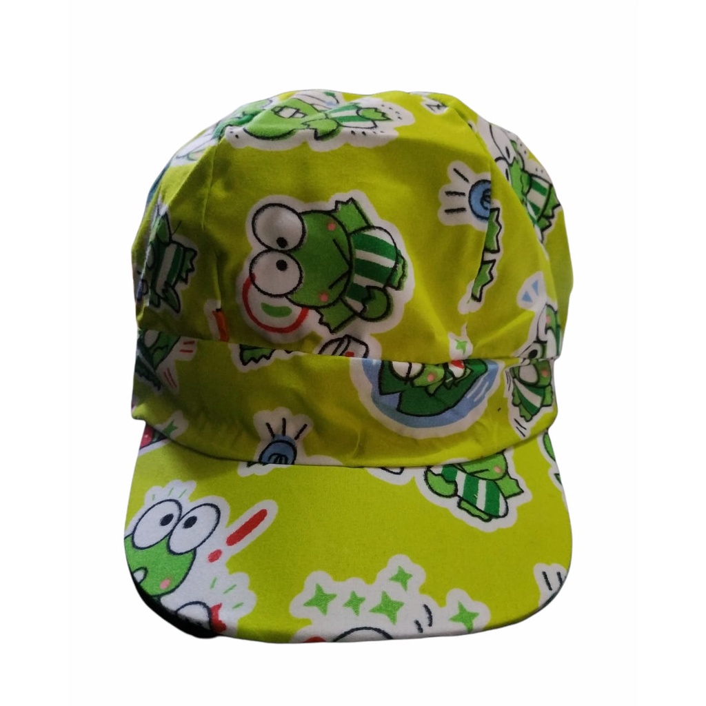 TERBARU Topi anak anak karakter kerokeropi usia 3-7thn/topi anak gaya trendy kartun kekinian/realpict/bisa COD