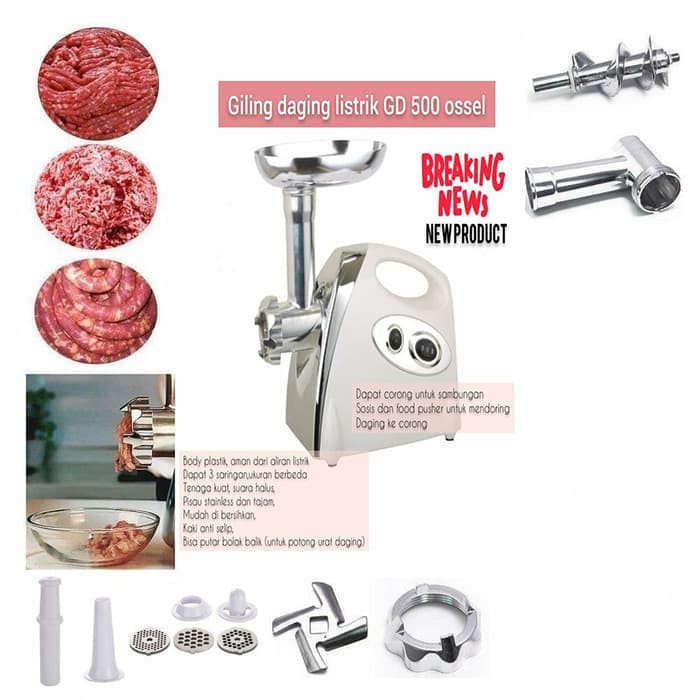 WaLiK61 Mesin Giling Daging Listrik GD500 OSSEL Kacang Cabe Bumbu dapur