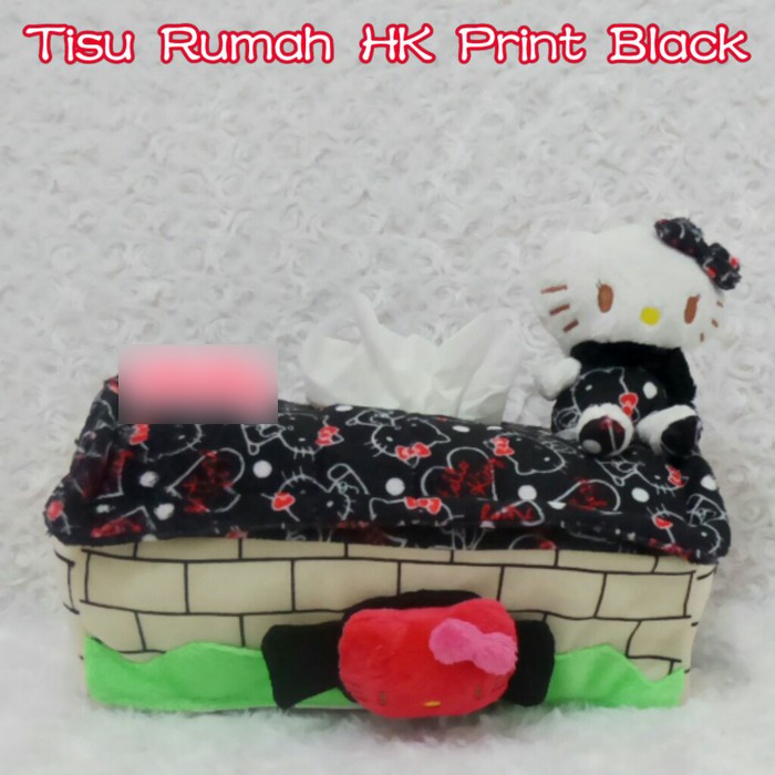 Tempat kotak box tissue tissu tisu mobil hk hellokitty hello kitty hitam