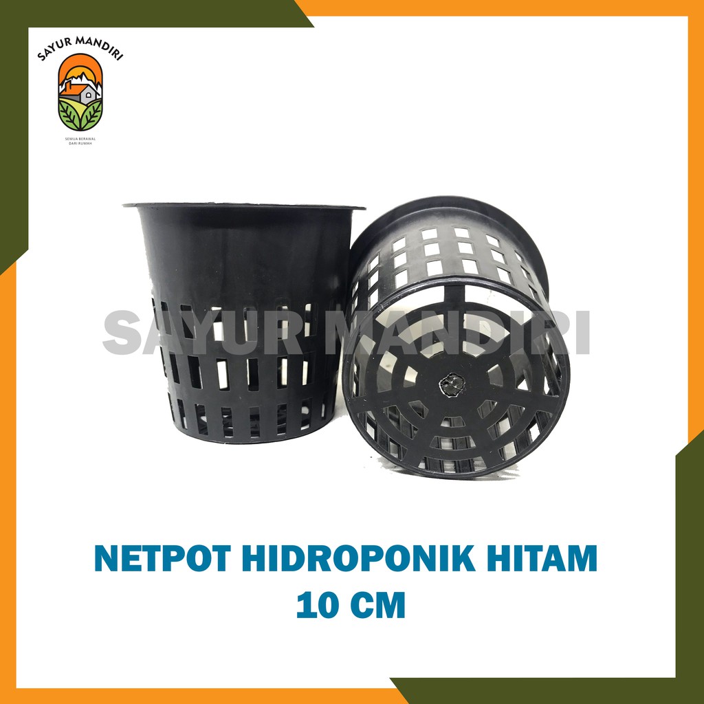 Netpot Hitam Ukuran 10 cm