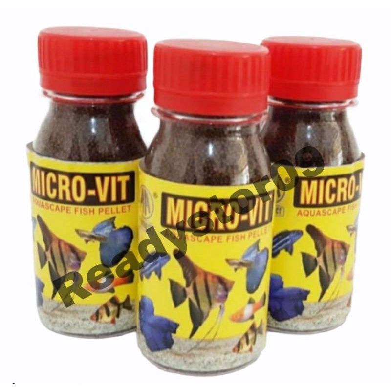 pelet microvit micro-vit mikrovit mikro vit pakan ikan hias aquascape