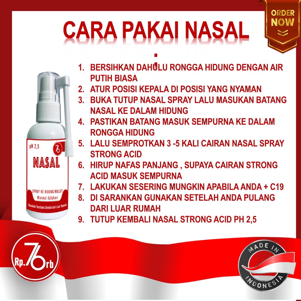 nasal spray anosmia dewasa anak balita hand sanitizer antiseptik disinfektan BEBAS  Virus