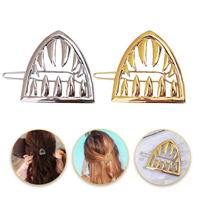 Women Shark Hairpin Girls Vintage Hair Clamp Elegant Stylish Hair Clips Hair Styling Accessories