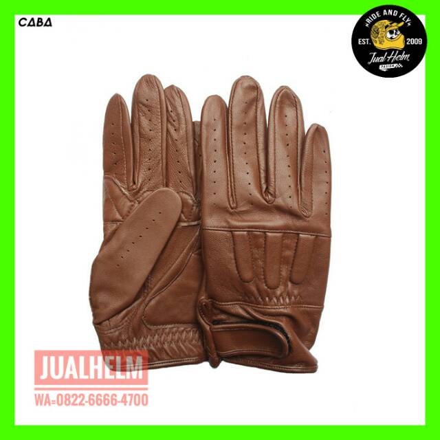 Sarung Tangan Motor/Sarung Tangan Kulit/Caba Rider Brown