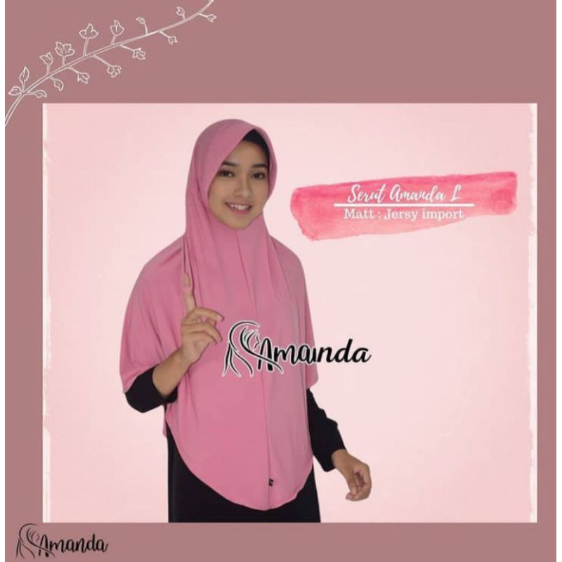 jilbab serut Amanda jumbo
