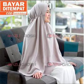 KHIMAR  Hijab Instan Jumbo Syari TALI non PET Wolfis Grade A