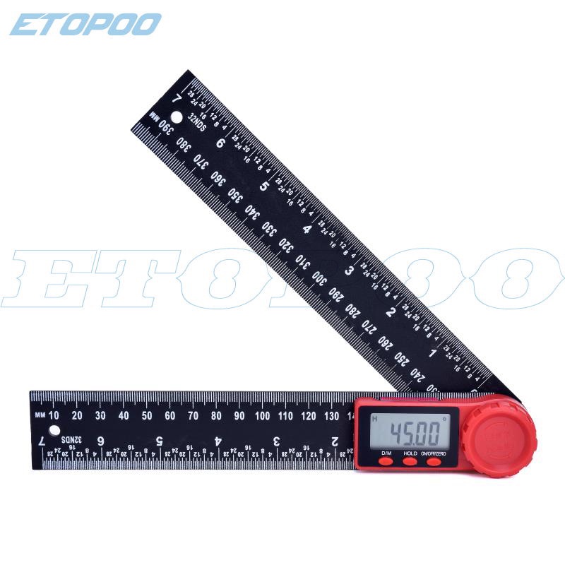 Penggaris siku Busur Derajat Digital Penggaris - Digital Inclinometer / Penggaris Tukang