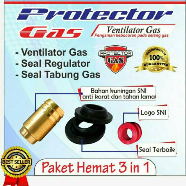 COD pentilator otomatis Original Noksel Merk Protector Ventilator gas LPG alat pencegah kebocoran se