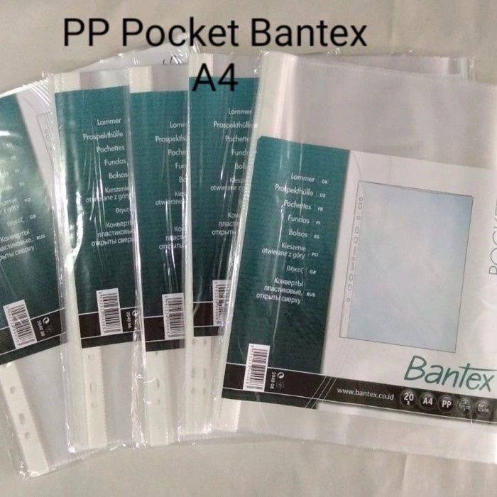 

murah Plastik PP Pocket A4 Bantex - F4 / Folio