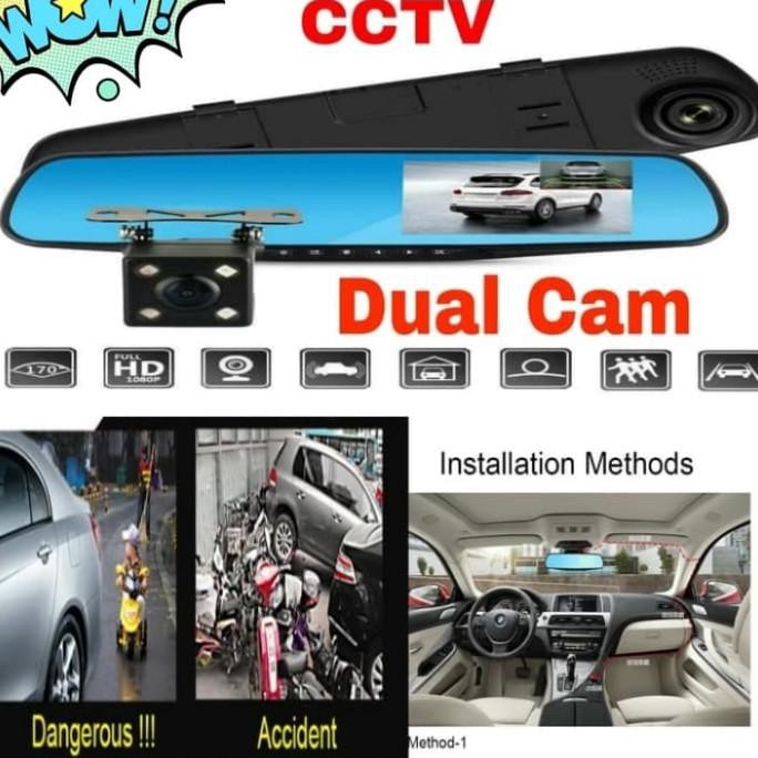 READY KAMERA CCTV MOBIL CAR DVR FULLHD KACA SPION TENGAH MOBIL DUAL CAMERA