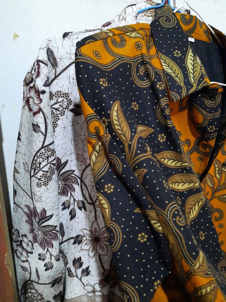 Gedangan Minulya Kemeja Batik Baju Batik Pria Lapis Furing Panjang Pendek