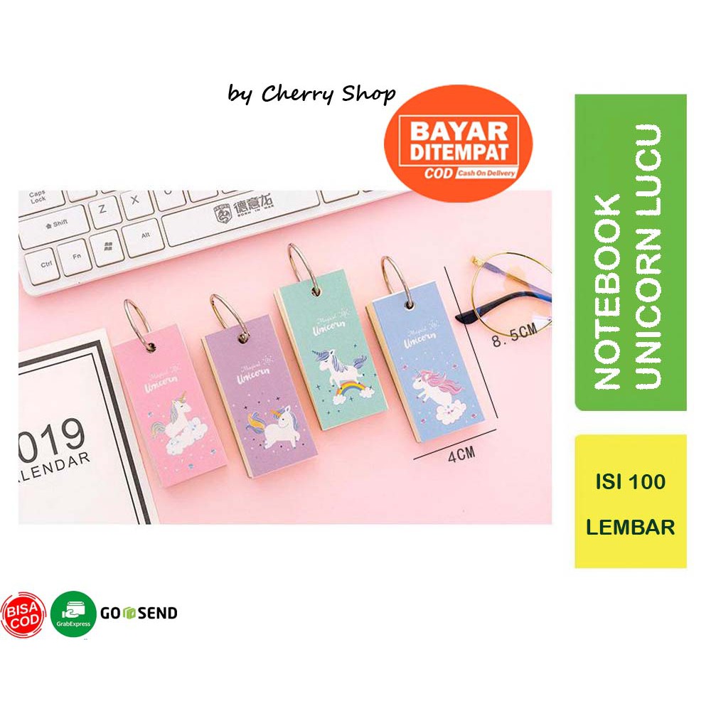 

NOTEBOOK UNICORN & ANEKA KARAKTER MINI WITH RING BY CHERRY SHOP