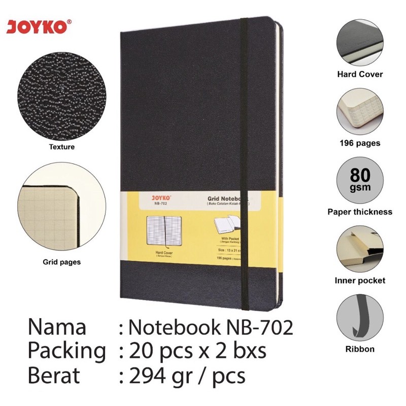 

note book nb 702 joyko kotak kotak NB WARNA COVER WARNA WARNI YA. BUKAN HITAM AJA, TAPI WARNA WARNI