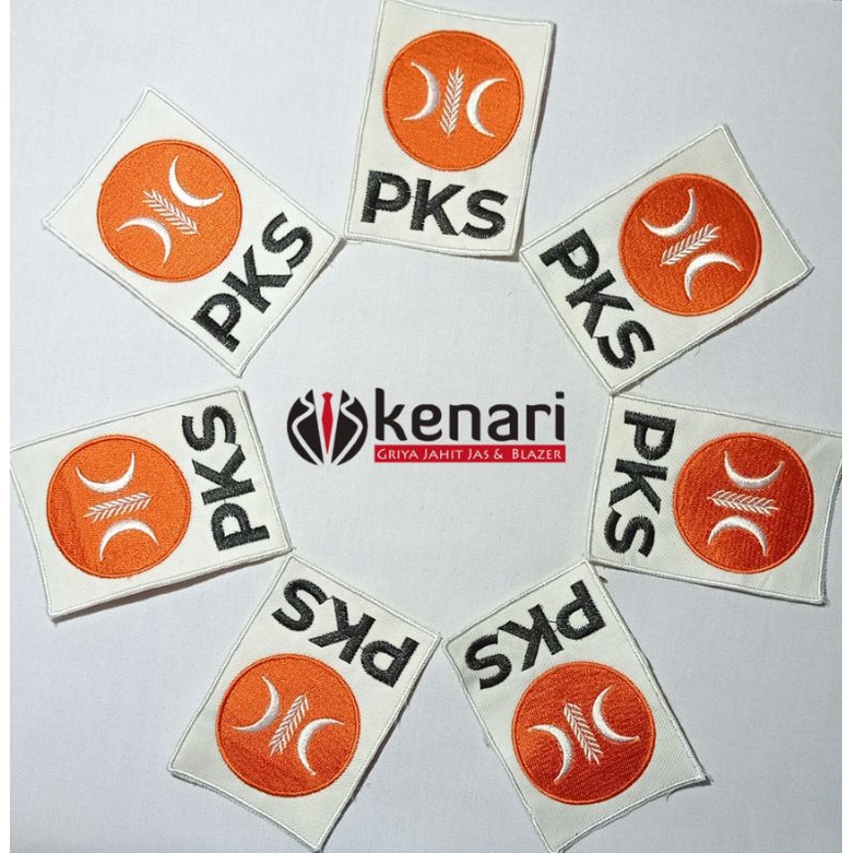Logo Partai PKS Baru Badge Partai PKS New Logo PKS Bordir Komputer PKS Terbaru