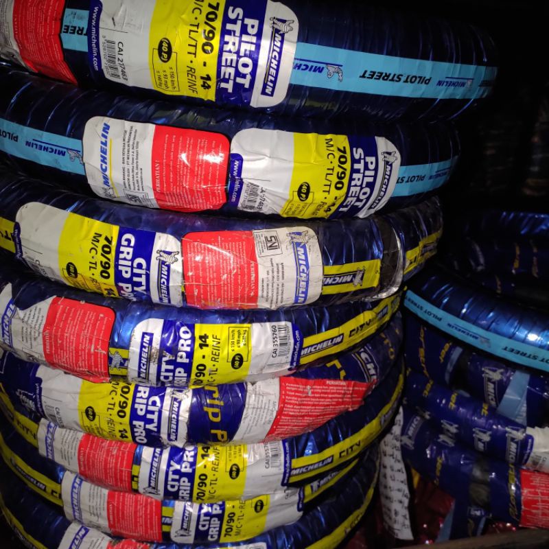 Ban Luar Matic Michelin 70 90 Ring 14 Tubless Pilot Street City Grip