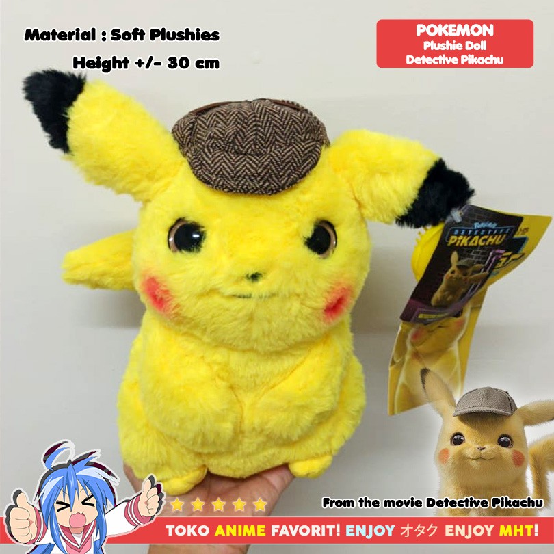 Boneka Anime Karakter Pokemon Detective Pikachu