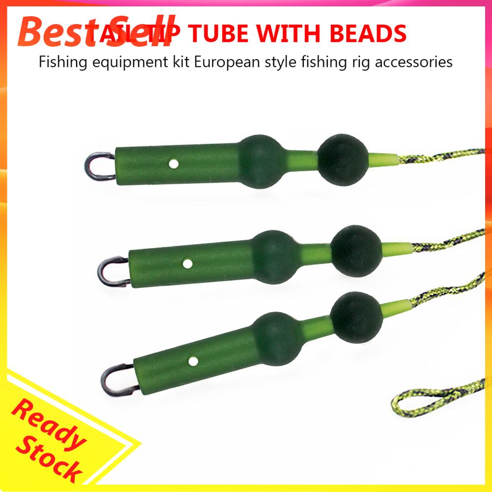 10pcs Tabung Rig Heli Chod Sleeve Bead Untuk Aksesoris Memancing Ikan Kerapu