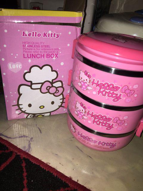 Rantang / Lunch Box Doraemon/ Hello Kitty 3 Susun