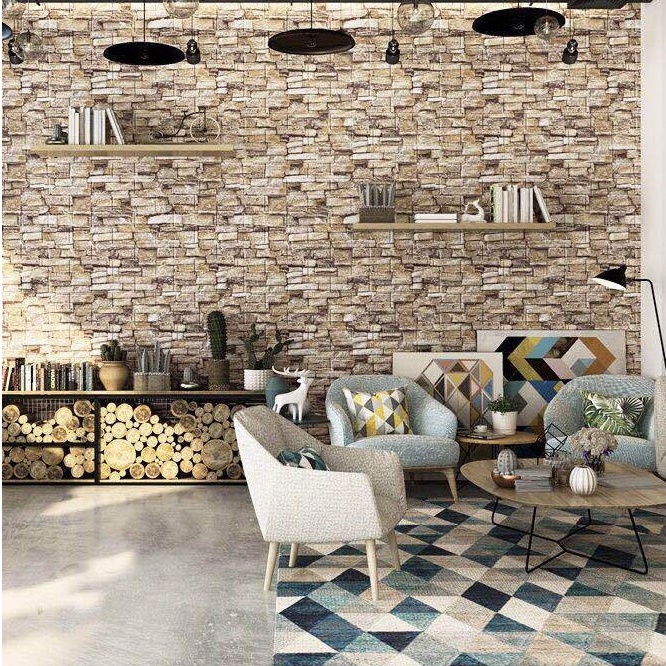 [ 3D colorful brick pattern foam soft pack wallpaper decoration For Home Kitchen Study Coffee Shop ]