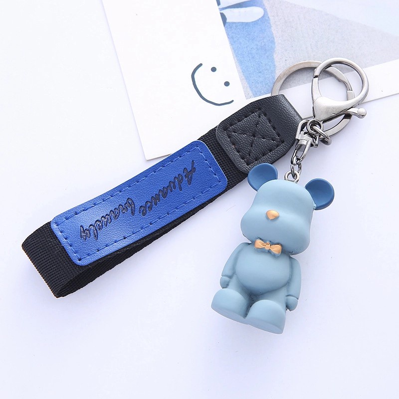 Gantungan Kunci Teddy Bear Murah Popobe Kado Unik Keychain Kaws Murah