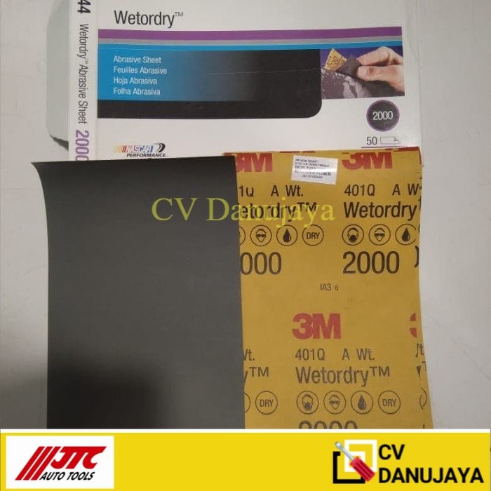 Amplas 3M 02021 Wet Or Dry Wod Sheet 5 1.2 inchi x 9 inchi P 2000