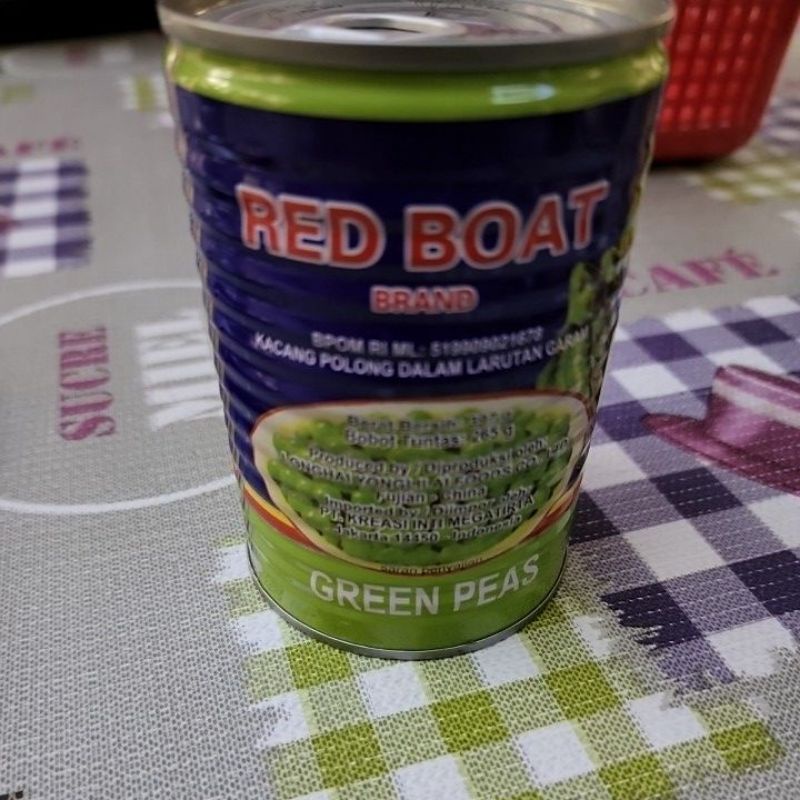 

Kacang Polong dalam Larutan Garam / Green Peas Red Boat Brand 265gram