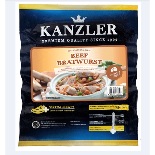 Jual KANZLER BEEF BRATWURST SOSIS BRATWURST Shopee Indonesia