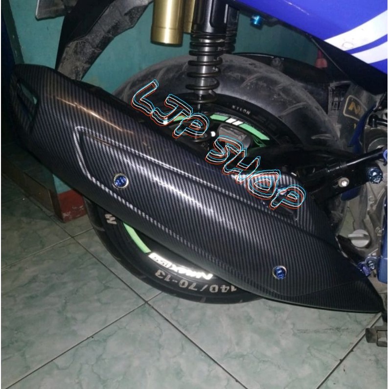 COVER TUTUP KNALPOT NMAX OLD LAMA CARBON KARBON IMPORT